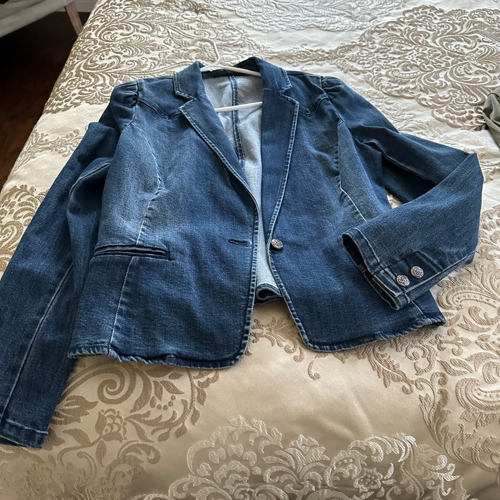 Blazer denim jacket size L